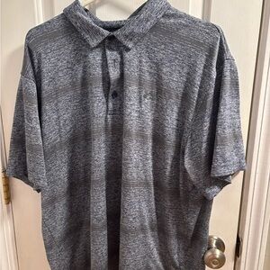Under Armour Men's Heathered Gray Polo